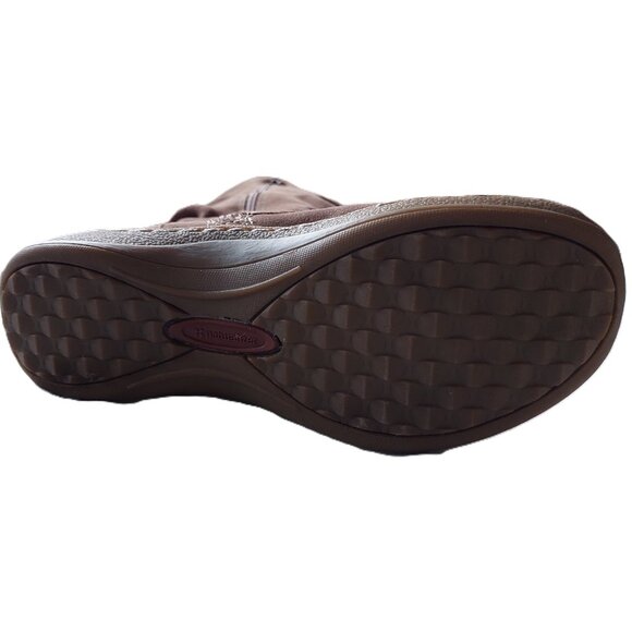 Naturalizer Women’s Boots Suede Leather  Wedge Zip Brown Size 8 - Picture 6 of 10